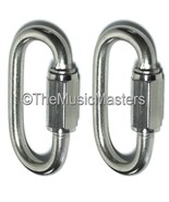 2X Stainless Steel 1/4&quot; Chain Link Connector Boat Rope Dock Line Mooring... - £9.34 GBP