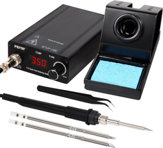 Station Kit Tool for Electronics, with 3 Solder Iron Tip, 1 Soldering Stand, 1 E - $96.99