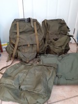USGI LC-1 Alice Field Pack Rucksack X2, Helmet Bag, And Duffle Bundle - $148.38