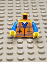 LEGO Minifigure Torso Safety Vest Reflective Crossed Stripes Blue Shirt ... - £0.79 GBP