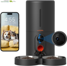 WOPET Automatic Cat Feeder with Camera for Two Cats, 6L Automatic Dog Fe... - $301.81
