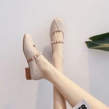 Shoes for Woman Loafers Women&#39;s Summer Footwear Moccasins Pearl Low Heel Elegant - £29.71 GBP