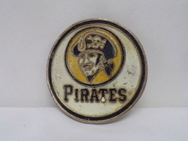 ORIGINAL Vintage 1970s Pittsburgh Pirates Pewter Belt Buckle - £38.82 GBP