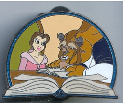 Disney Beauty &amp; the Beast Belle Teaching Beast to Read Limited Edition 4000 pin - £11.32 GBP