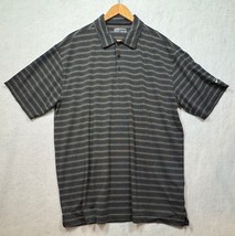 Nike Golf Polo Shirt Fit Dry Short Sleeved Black and White 256484-010 Me... - $17.63