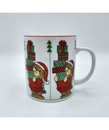 Vtg Dayton Hudson Santa Bear / Bearing Gifts 10 oz Porcelain Coffee Mug ... - $9.89