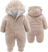 ROSLWECOLAY Infant&#39;s Apparel Overall Sleepwear Baby Jumpsuit Fleece Rompers - £20.45 GBP