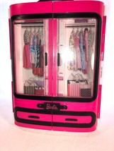 Barbie Fashion Wardrobe 2015 EUC Great Closet for Barbie&#39;s Clothes - £15.97 GBP
