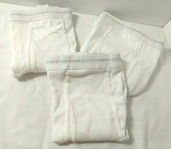 3 Pr Vtg Size 42 Hanes Briefs Light Gray Letters Underwear Tighty Whities - £26.04 GBP