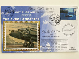 WWII The Avro Lancaster R.A.F. Signed Commemorative Cover - £39.82 GBP