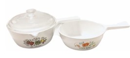 Corning Ware Vintage P-89-B &amp; P-81-B Skillets With 1 Lid 2.5 cup &amp; 1 pt ... - £21.00 GBP