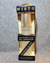 Misto Olive Oil Cooking Sprayer Pump Kitchen Tool Frosted Glass New in Box - £13.40 GBP