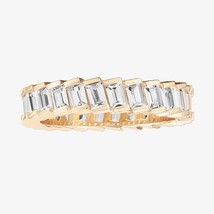 Emerald-Cut Cubic Zirconia Eternity Band - $12.00