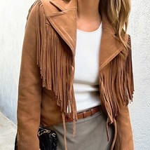 Handmade Suede Leather Fringe Western Jacket: Vintage Boho Cowgirl Style - $174.95