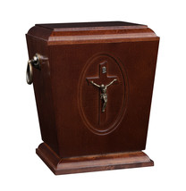 Cremation urn for Adult Unique Memorial Funeral urn for Human Ashes with Cross - £132.76 GBP+