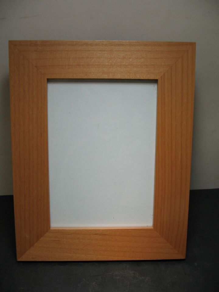 8x10 Wood Photo Frame Fits ONE 4.5x7Picture Wood Grain With Stand Built ... - $3.99