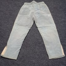 Vintage Corduroy Youth Pants Gray 22 Waist 18 1/2 Inseam Elastic Waist - £14.47 GBP