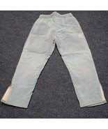 Vintage Corduroy Youth Pants Gray 22 Waist 18 1/2 Inseam Elastic Waist - £14.59 GBP