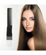 Teasing Comb Metal Prong Salon Teasing Back Comb stainless lift Carbon Lift - £2.34 GBP