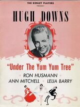 Under The Yum Yum Tree Souvenir Program Ohio Kenley Players 1961 Hugh Downs - $17.80