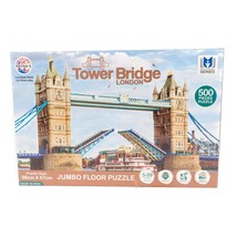 Ratnas Tower Bridge London Jumbo Floor Puzzle New 500 Pcs Information Guide 5+ - $13.72