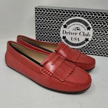 Driver Club Women&#39;s Loafers Size 10.5M  Allentown Red Napa Leather Casual Shoes  - £26.65 GBP