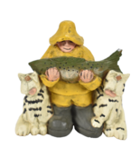 Coynes &amp; Company 1999 Williraye Studio Playtime Pals Fisherman with Cats... - $24.74