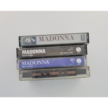 Madonna Cassette lot of 4 Madonna Like a Virgin True Blue Vogue Single READ - $35.49