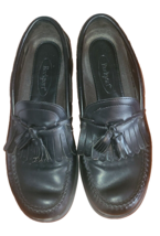 ROCKPORT Men’s Sz. 10.5 Tassel Loafers Black Leather Cap Toe - £17.27 GBP