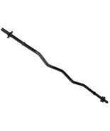 Fitvids Standard Threaded Curl Barbell Curl Bar with Collars, 48 inch, B... - $1,847.27 MXN