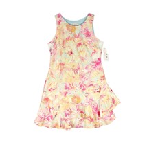 NWT Robbie Bee Sleeveless Ruffle Hem Scuba Summer Floral Midi Dress, Women&#39;s L - £23.14 GBP