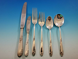 Sweetheart Rose by Lunt Sterling Silver Flatware Set for 8 Service 55 pieces - £2,602.07 GBP