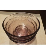 Pioneer Woman Bowls Mazie Bird Embossed Pink Plum Purple Glass Set of 3 - $38.12 CAD
