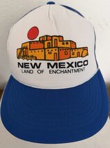 Vintage Trucker Hat Snap Back New Mexico Land Of Enchantment Blue - $24.99
