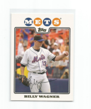 Billy Wagner (New York Mets) 2008 Topps Gold Foil Parallel Card #65 - £4.72 GBP
