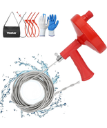 Drain Clog Remover Tools Kit, 25Ft. Plumbing Snake Drain Auger with Glov... - $770.04 MXN