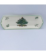 SPODE Christmas Tree Rectangular Tray 9&quot; x 3&quot; Trinket Candy Dish England... - £9.20 GBP