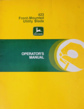 John Deere Operator Manuals 423 Front-Mounted Benefit Blade Manual K9-
s... - £16.17 GBP