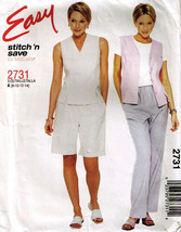 Misses' Vest, PULL-ON Pants & Shorts 2000 Mc Call's Pattern 2731 Size 12 Uncut - $12.00