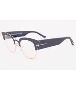 Tom Ford ALEXANDRA 607 005 Matte Black &amp; Gold / Clear Sunglasses 51mm - $208.05