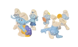 McDonalds Smurfs 6 Piece Happy Meal Toys Figures Cake Topper - £15.20 GBP