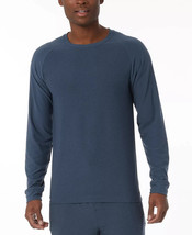 32 Degrees Men&#39;s Raglan Long-Sleeve Sleep T-Shirt in Thunder Blue-Medium - £11.99 GBP