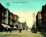 Washington Street Vista Oakland California Ca 1911 Cartolina D3 - £4.05 GBP