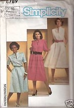 Simplicity 6789 Misses&#39; Pullover Dress Size 10 - £1.19 GBP