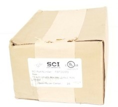 BOX OF 25 FACTORY SEALED SCI FSFDCM3 FS &amp; FD DEVICE BOX MALLEABLE IRON C... - £139.71 GBP
