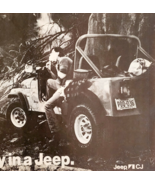 1986 Jeep Advertisement Man Shaving In The Forest Automobilia Vintage DWF24 - $471.58 MXN