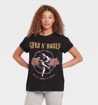 Guns N Roses Shirt Women&#39;s XXL Black Sweet Child O’ Mine Retro Rock Band Tee NWT - £10.21 GBP
