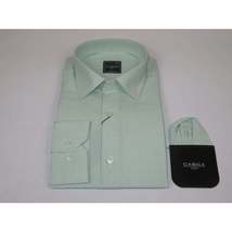 Men's Shirt, Hankie CASILA Turkey Cotton Blend 501970-07 Polka Dots Green image 4