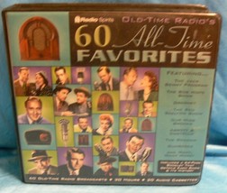 Old Time Radio&#39;s 60 All-Time Favorites 20 Audio Cassettes 30 Hours 60 Broadcasts - £4.70 GBP