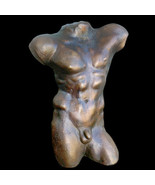 Nude Naked Greek Male Man Gay Torso sculpture plaque Dark Bronze Finish - €50,72 EUR